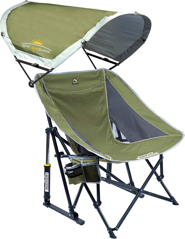 GCI Outdoor Pod Rocker Outdoor Rocking Chair with SunShade Canopy | Amazon (US)