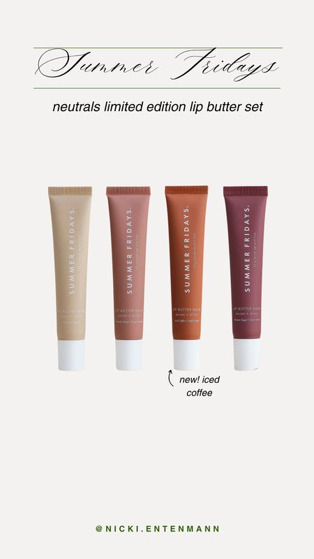 Summer Fridays dropped a limited edition neutrals butter balm set with their new iced coffee color! 

Beauty, summer Fridays, lip butter 

#LTKBeauty #LTKFindsUnder100 #LTKFindsUnder50