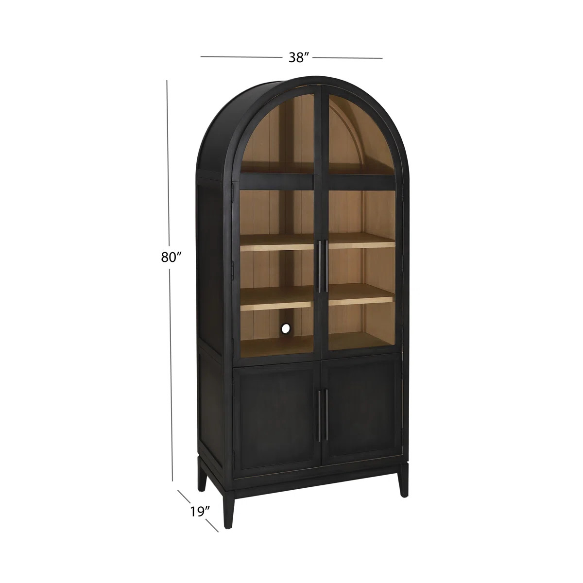 Joss & Main Annetta 80" Wood Bookcase, Black & Reviews | Wayfair | Wayfair North America