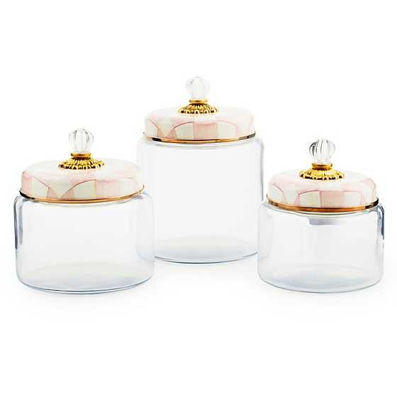 Rosy Check Kitchen Canister Set | MacKenzie-Childs