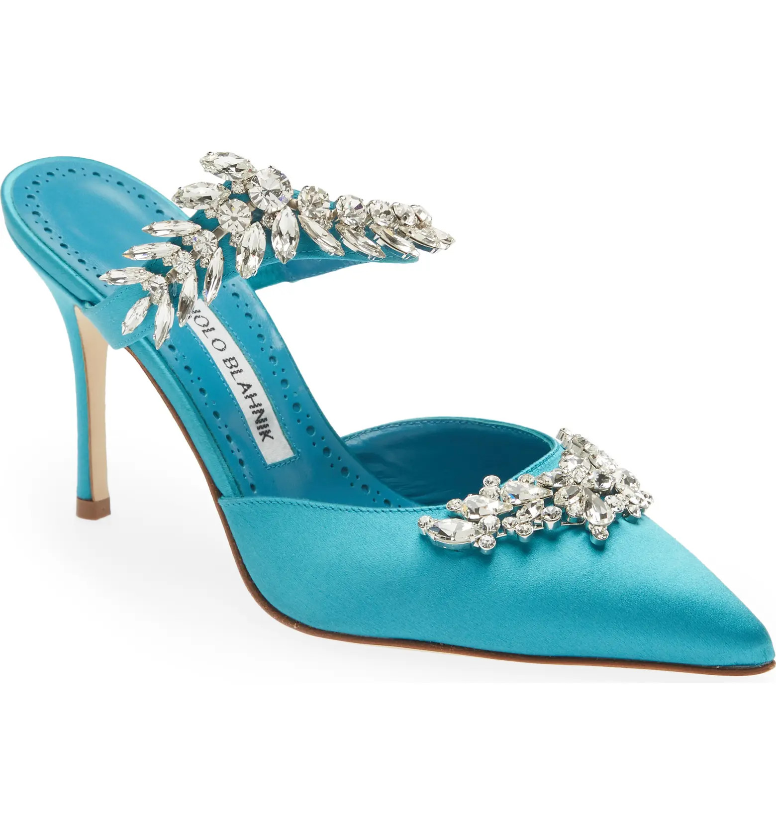 Lurum Crystal Leaf Pointed Toe Mule | Nordstrom