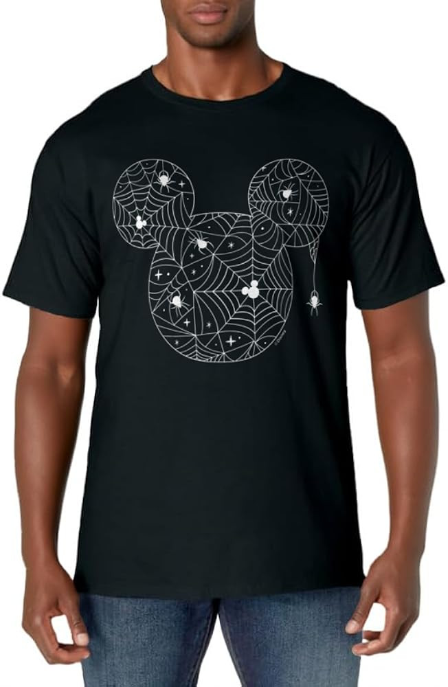Halloween Mickey Spider Web Ears T-Shirt | Amazon (US)
