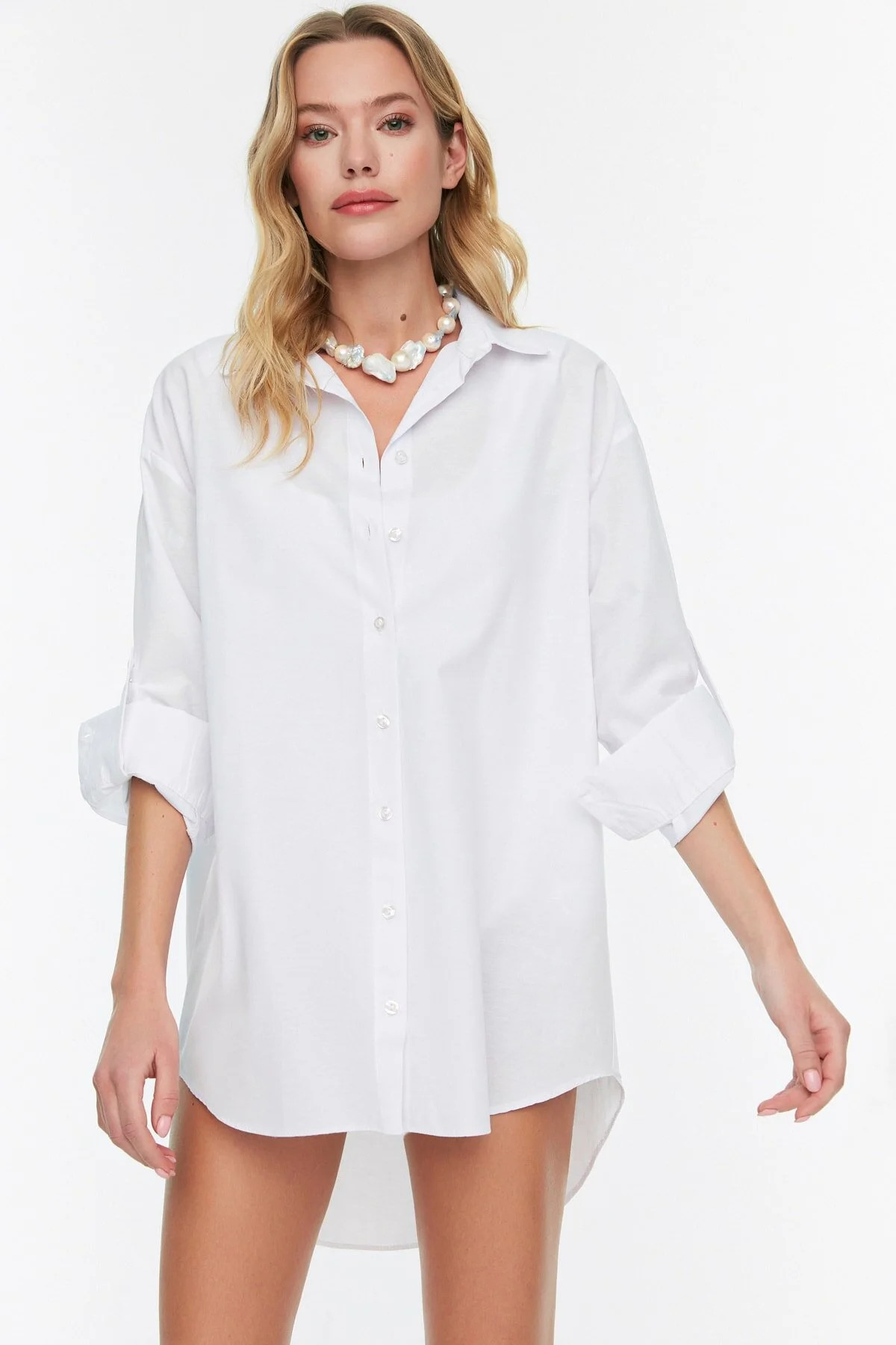 Trendyol Collection Hemd - Weiß - Relaxed Fit | Trendyol DE