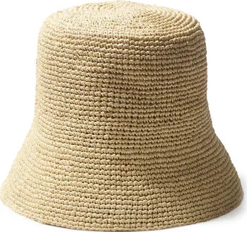 rag & bone Jade Packable Raffia Straw Bucket Hat | Nordstrom | Nordstrom
