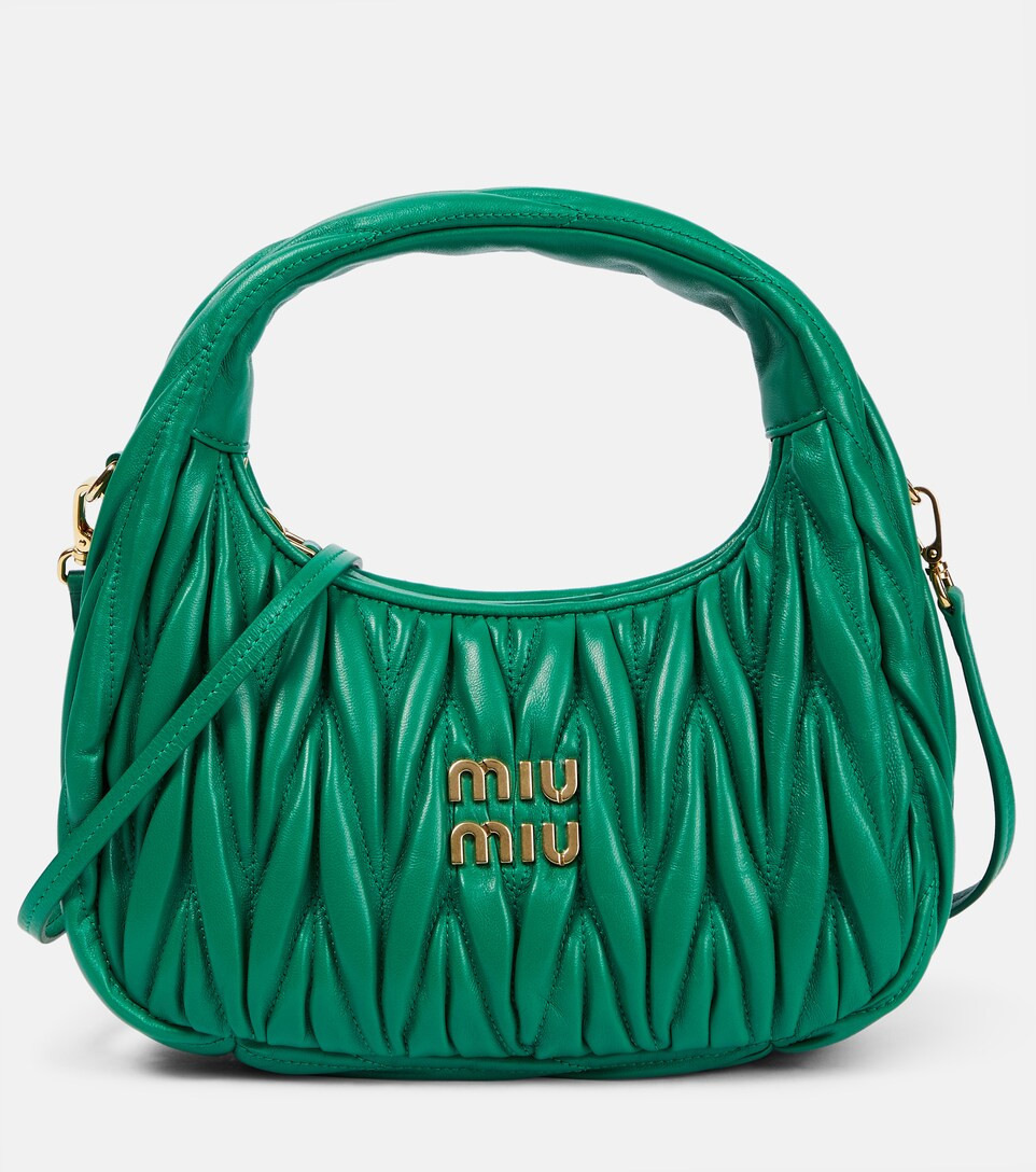 Miu Wander matelassé shoulder bag | Mytheresa (DACH)