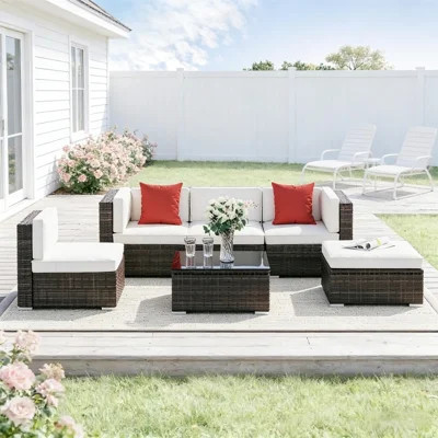 Modern Outdoor Furniture Conversation Sets | Wayfair North America