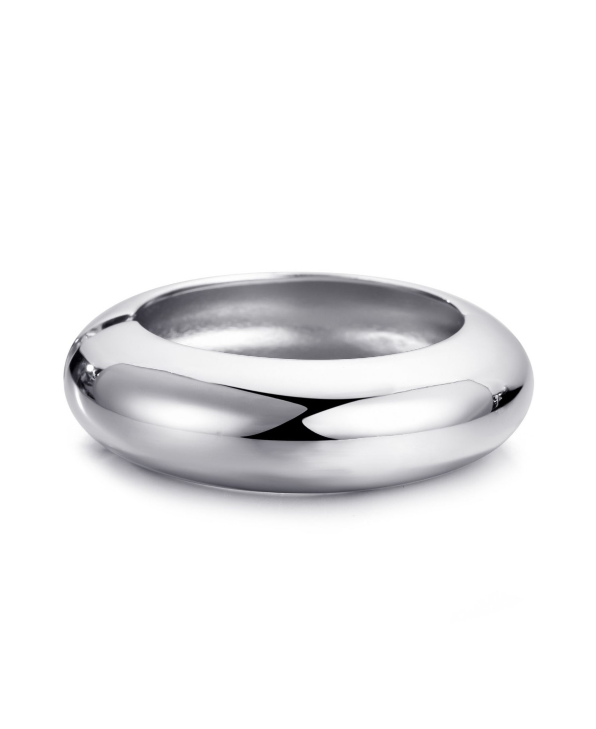 Adornia Chunky Dome Bangle Bracelet - Silver | Macy's