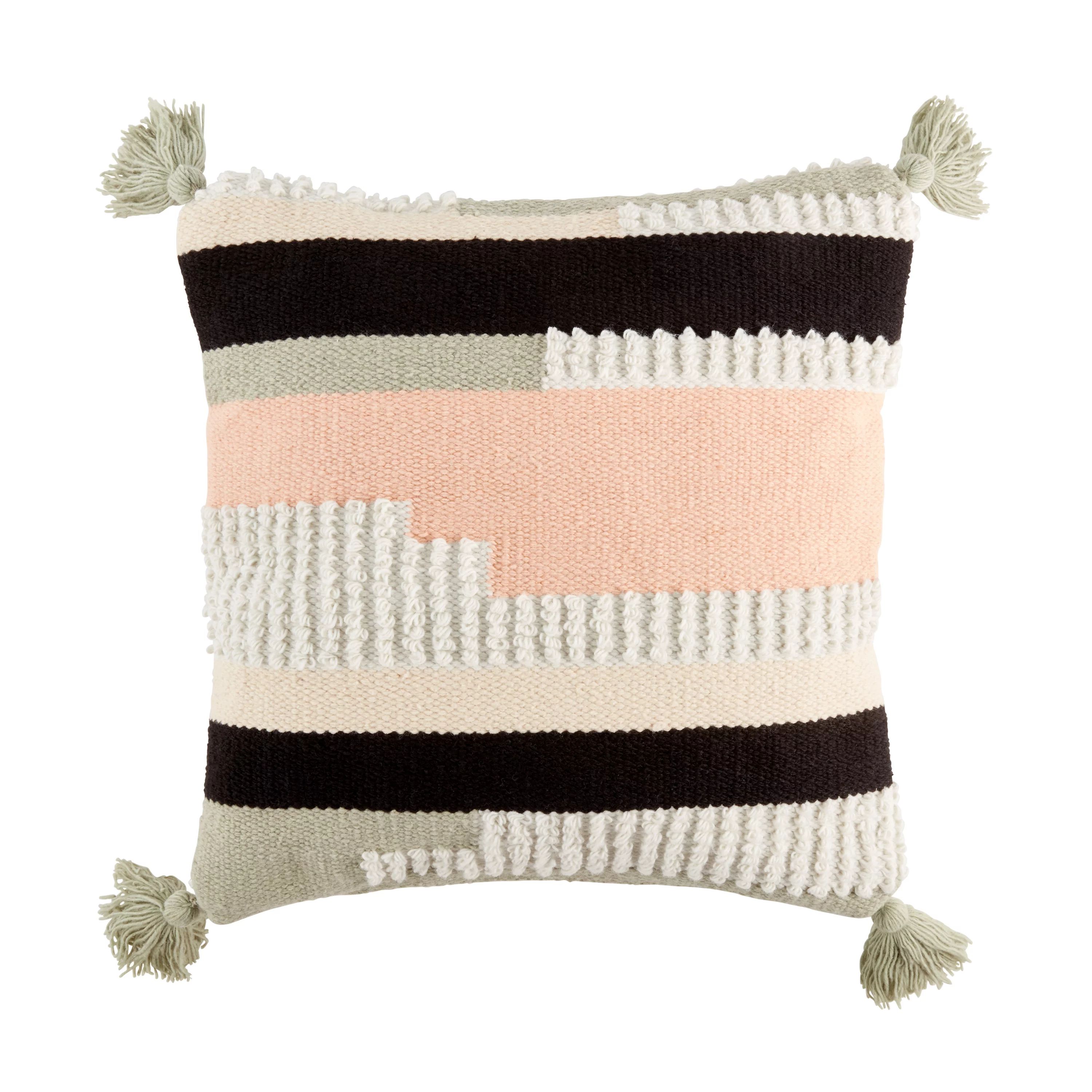 Better Homes & Gardens 20" x 20" Chunky Stripe Outdoor Pillow by Dave & Jenny Marrs | Walmart (US)