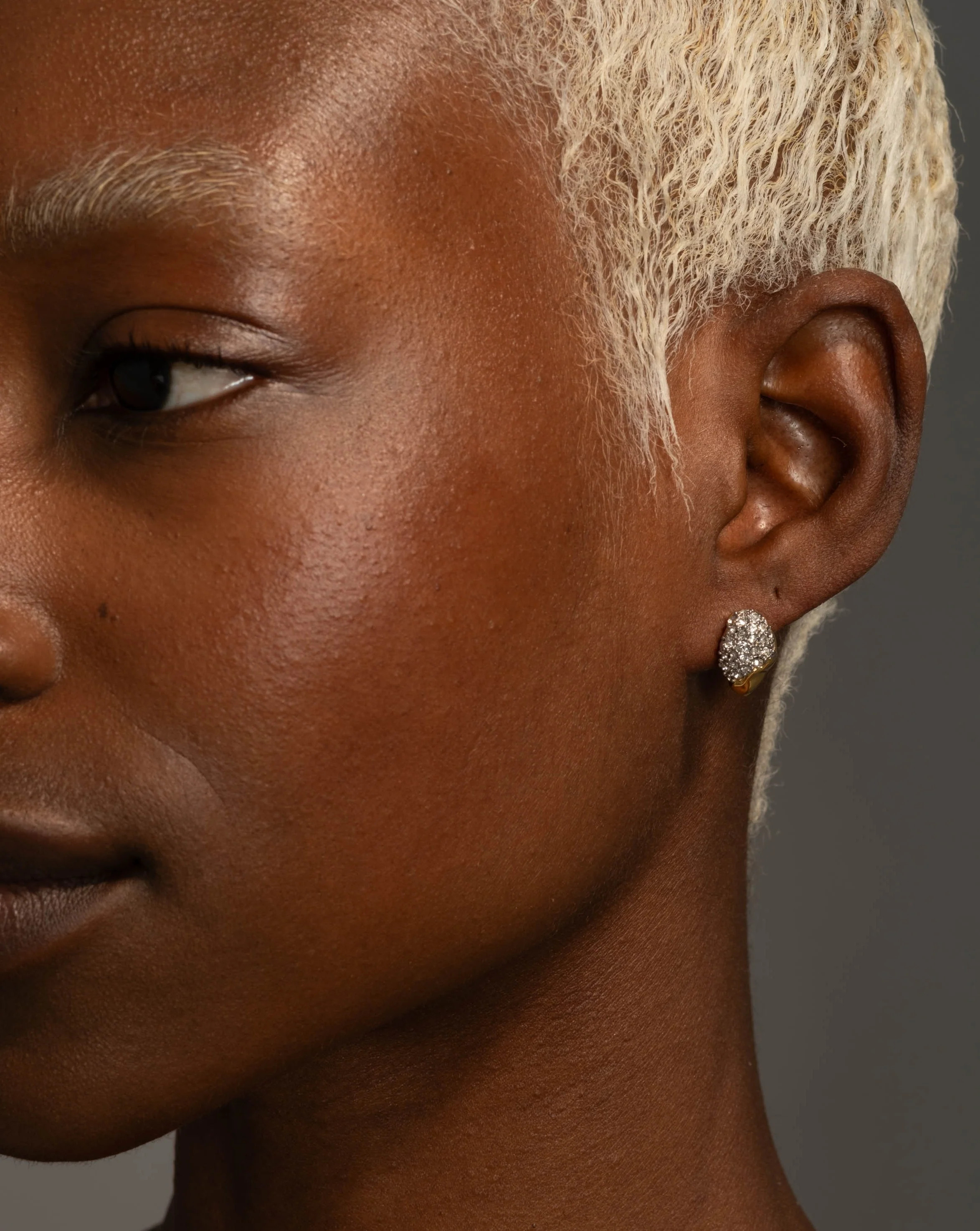 Solanales Crystal Tiny Pebble Stud Earring | Alexis Bittar | Alexis Bittar