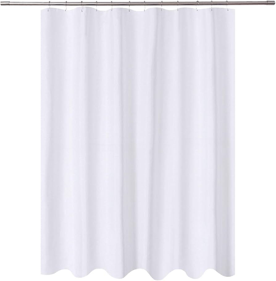N&Y HOME Long Fabric Shower Curtain Liner 72 x 78 inches Longer Length, Hotel Quality, Washable, ... | Amazon (US)
