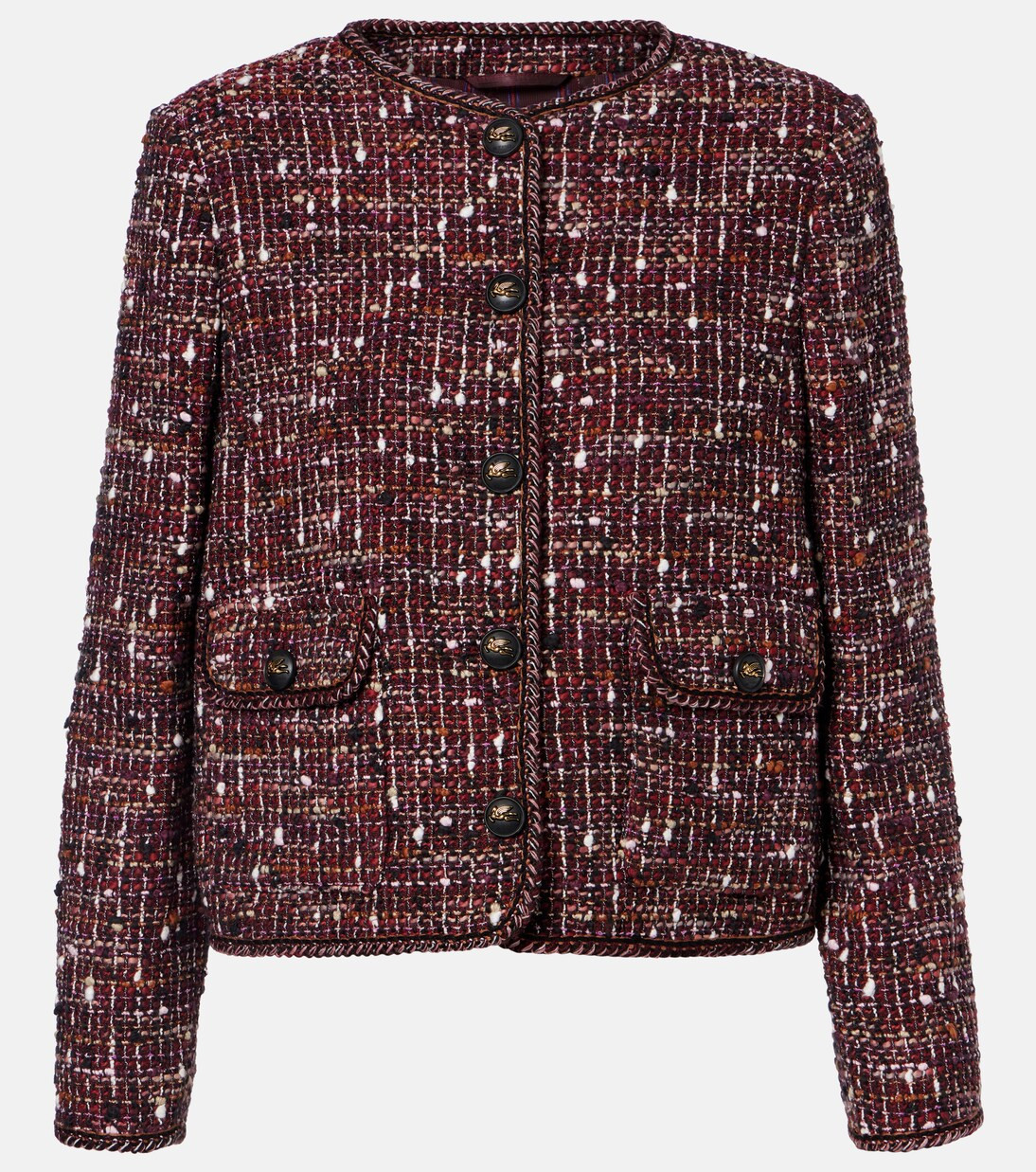 Cropped cotton-blend bouclé jacket | Mytheresa (INTL)