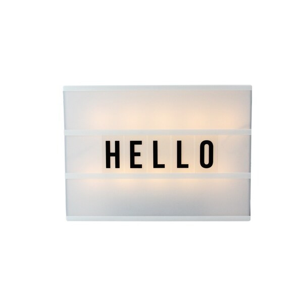 Battery Operated LED Lighted A4 Light Box with Letters and Numbers | Bed Bath & Beyond