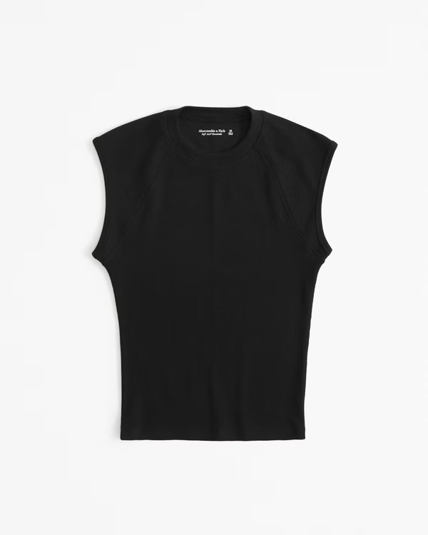 Women's Essential Tuckable Shell Rib Tee | Women's Tops | Abercrombie.com | Abercrombie & Fitch (US)