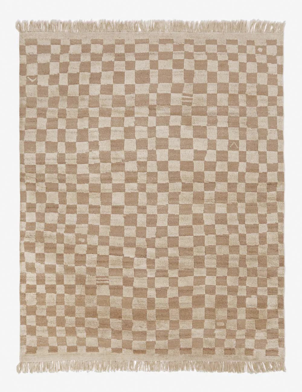 Irregular Checkerboard Hand-Knotted Wool Rug by Sarah Sherman Samuel | Lulu and Georgia 