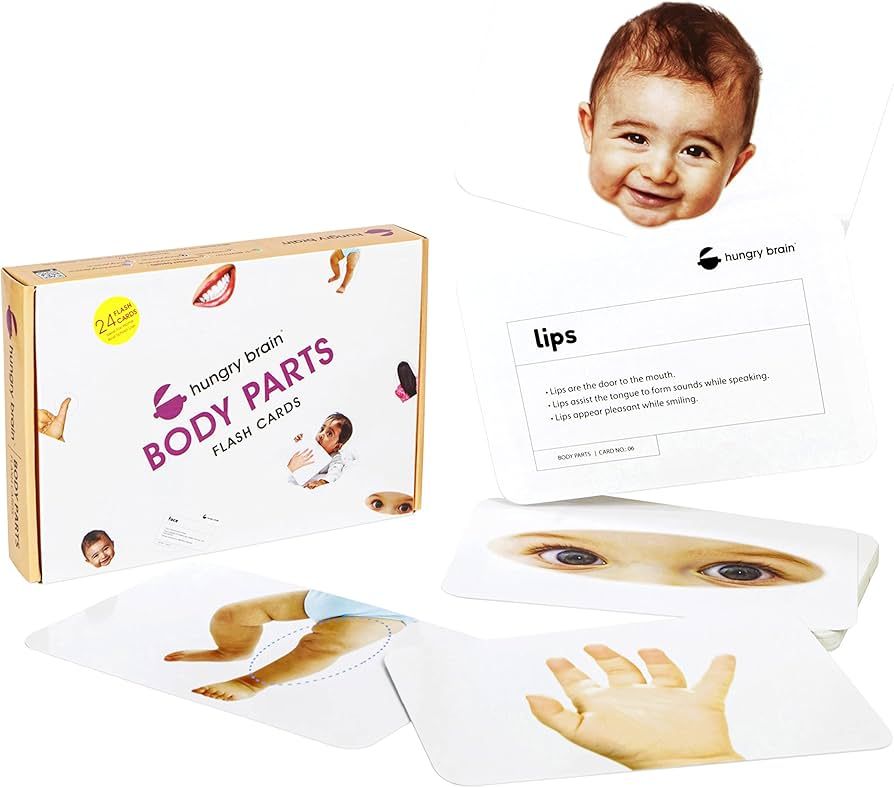 hungry brain Body Parts Flash Cards for Babies and Infants for Early Learning & Stimulation Flash... | Amazon (US)