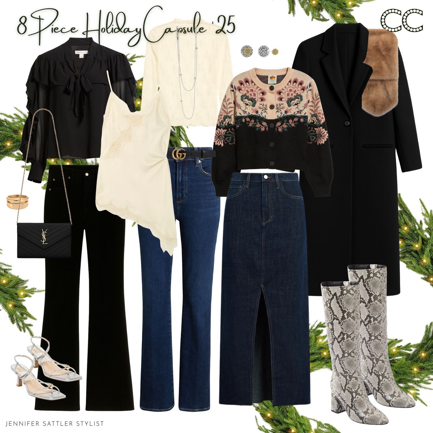 Throwing it that never looks so good. The eight piece holiday capsule you’ll wear everywhere now on closetchoreography.com.