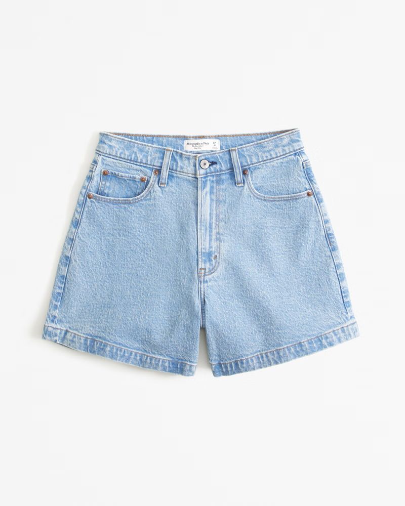 Women's Curve Love High Rise Dad Short | Women's Bottoms | Abercrombie.com | Abercrombie & Fitch (US)