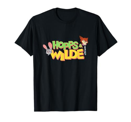 Disney Zootopia 2 Hopps & Wilde Faces Logo T-Shirt | Amazon (US)