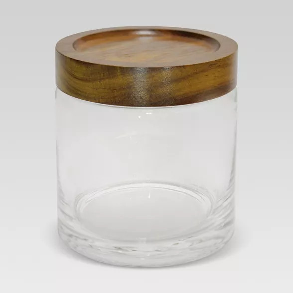 Canister Acacia/Glass Small - Threshold™ | Target