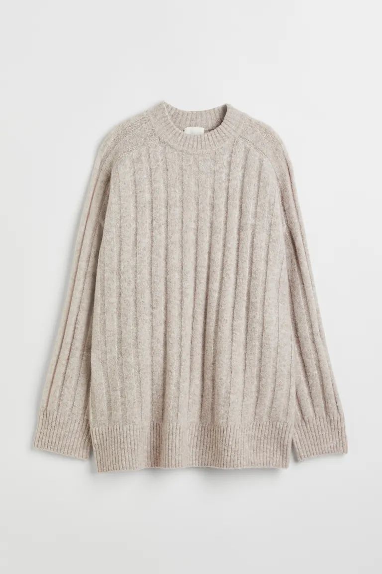 Oversized Rib-knit Sweater | H&M (US)