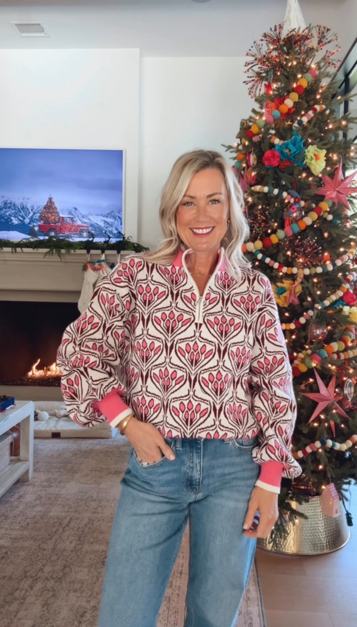 Adorable quarter zip! Love the pattern and color on this one. Size Smalll

#LTKHoliday #LTKmomlife #LTKSaleAlert