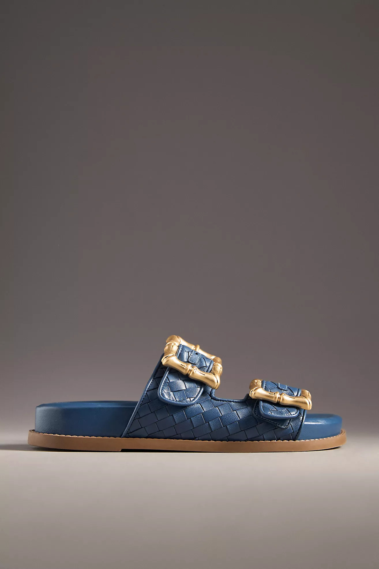 Schutz Enola Woven Slide Sandals | Anthropologie (US)