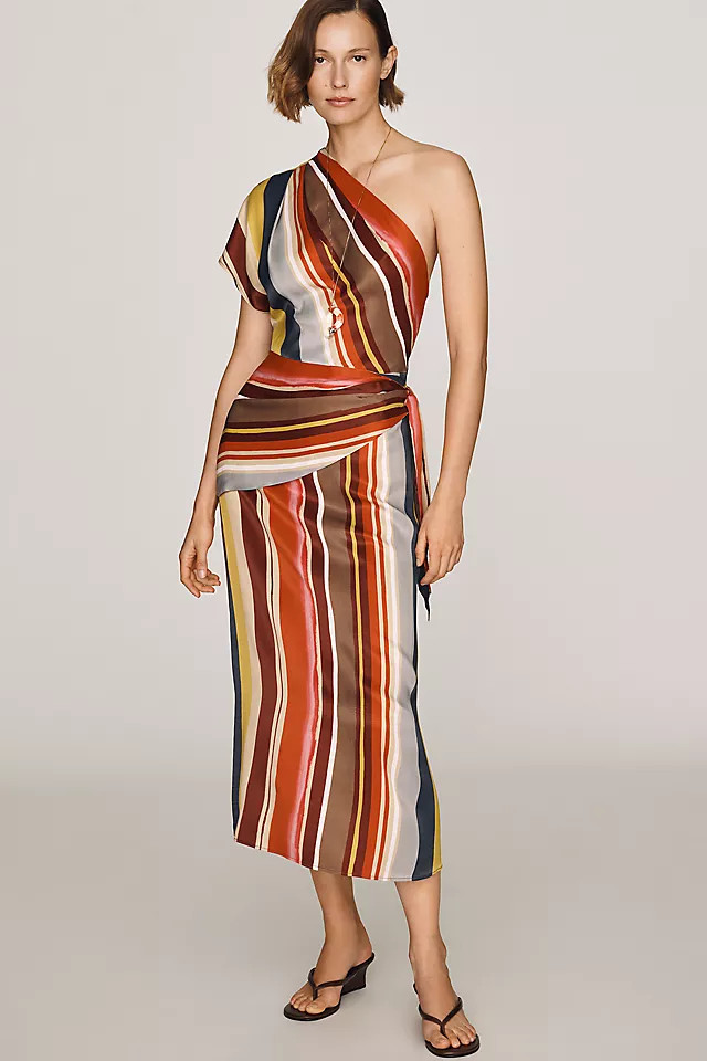 Scarf Midi Slip Dress | Anthropologie (US)
