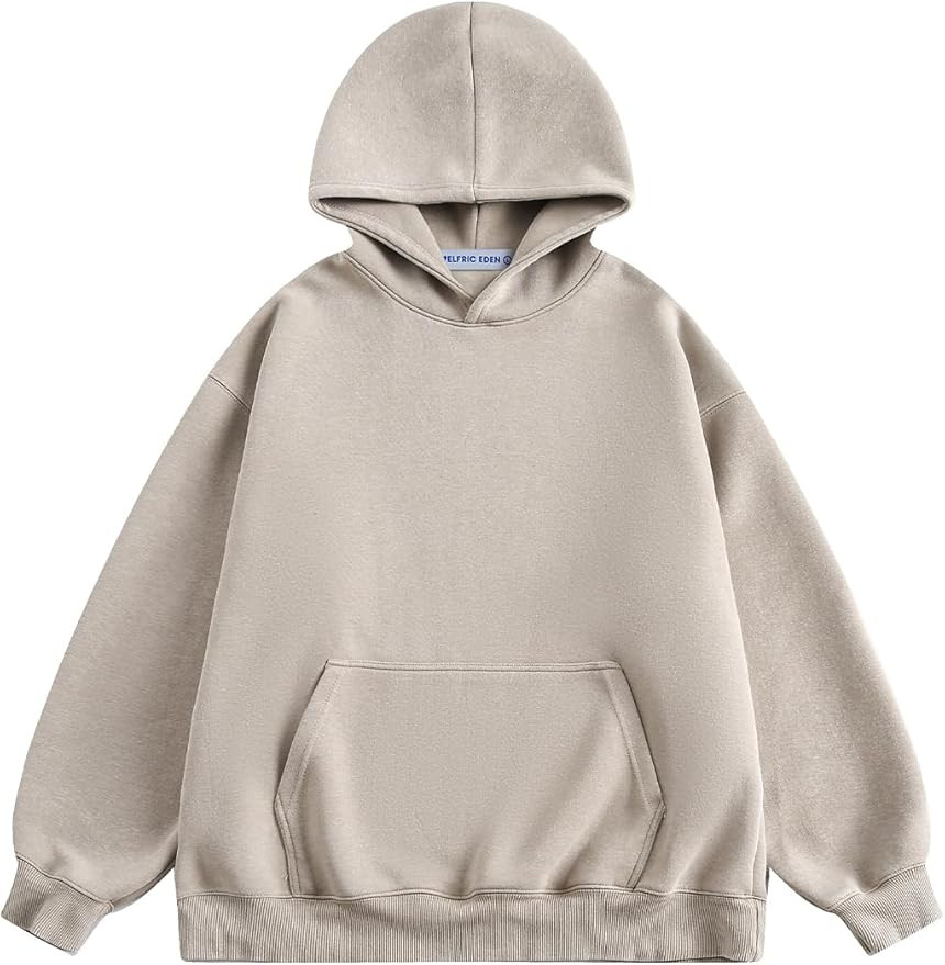 Aelfric Eden Washed Hoodie Oversized Vintage Hoodies Unisex Streetwear Solid Hooded Sweatshirt wi... | Amazon (US)