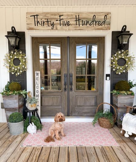 Spring Front Porch Decorations with budget friendly decor  

#LTKSeasonal #LTKhome