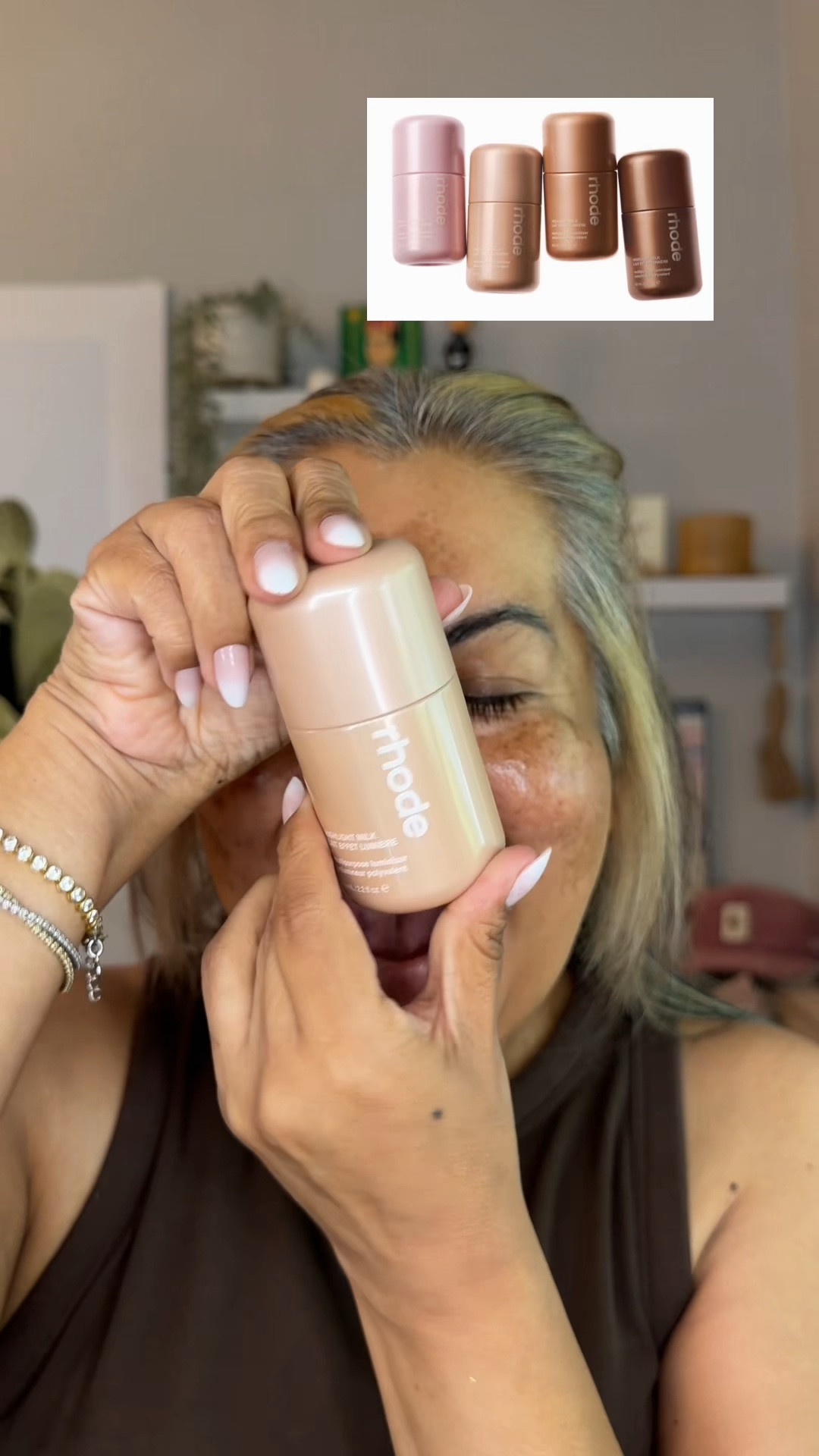 My order might be delayed but that didn’t stop me from shopping this in store on launch day 🤎🌸
Rhode Skin Highlight Milk in shades-
02 Pearly Chu
04 Pearly Rich Bronze

#LTKBeauty #LTKOver40