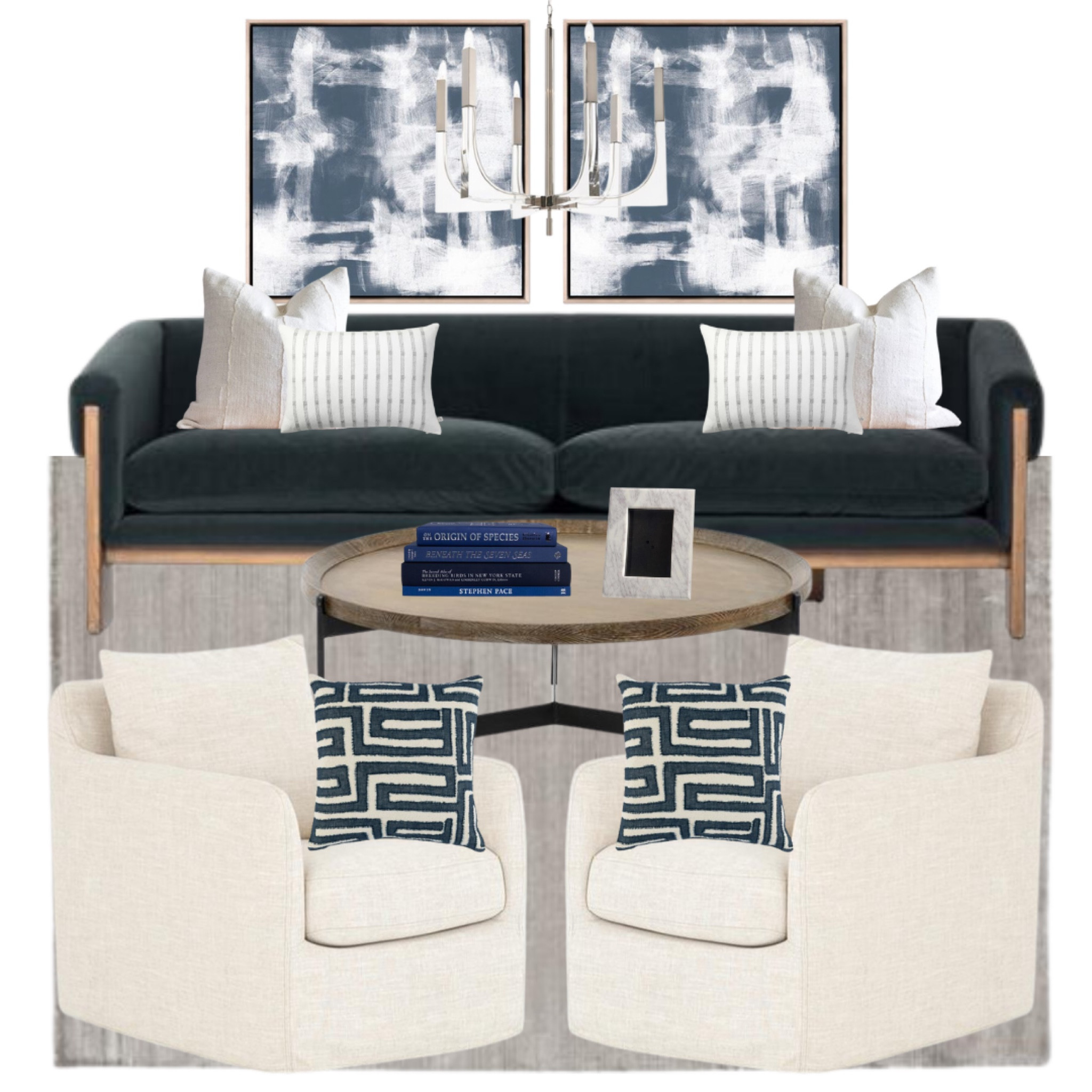 Living room decor, living room designs, living room ideas, living room inspiration, living room inspo, lounge decor, lounge inspo, sofa, navy sofa, modern living room, traditional living room, coastal decor, coastal living room, coastal design ideas 

#LTKstyletip #LTKU #LTKhome