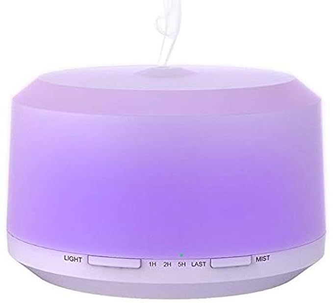450ML Essential Oil Diffuser with 8 LED Color Changing Lamps, ZOOKKI Aromatherapy Diffuser for Essen | Amazon (US)