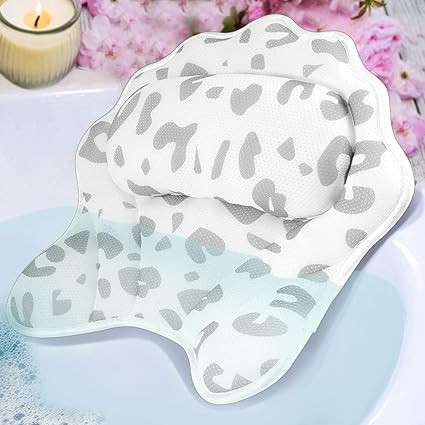 MoKasi Bath Pillow Tub Pillow - Thicker Bathtub Cushion for Head/Shoulder/Neck/Back Support, Ergo... | Amazon (US)