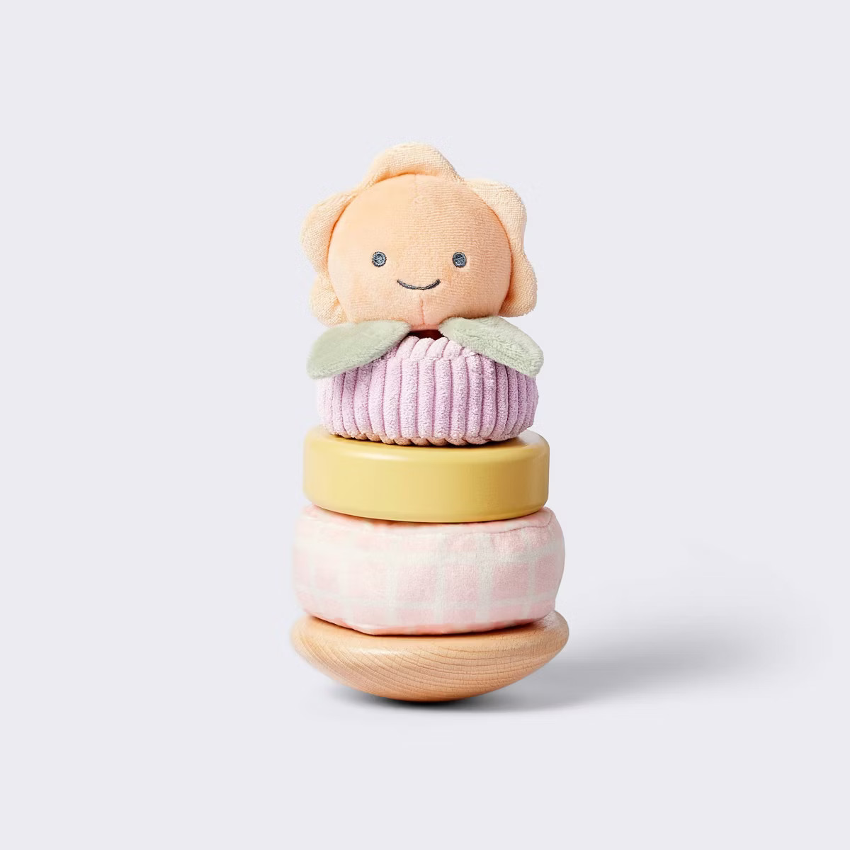 Plush + Wood Stacker - Flower - Cloud Island™ | Target