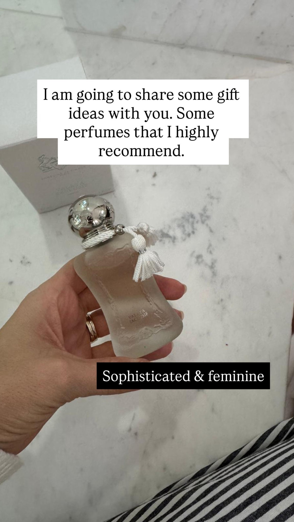 Iam going to share some gift ideas with you. Some perfumes that I highly recommend.
Sophisticated & feminine perfume that I love. 
15% off almost all Beauty, online only. Ends 12/20

@bloomingdales, #bloomingdales, #bloomiespartner and #ad

#LTKHoliday #LTKGiftGuide #LTKBeauty