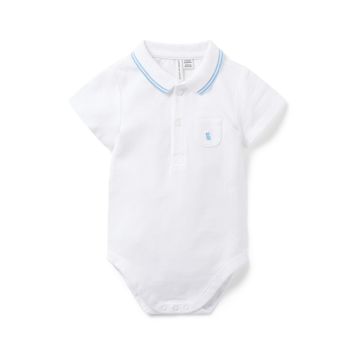 Baby Bunny Pique Polo Bodysuit | Janie and Jack