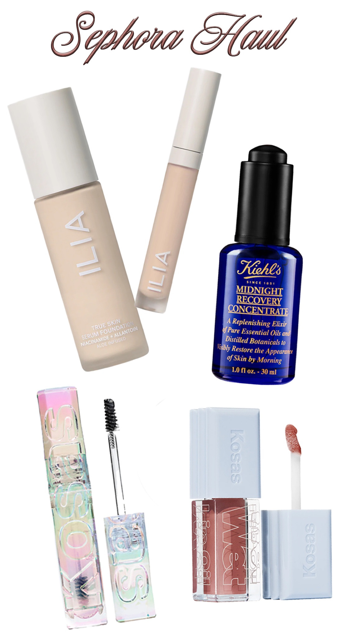 What I picked up from Sephora this week! Foundation, concealer and skincare recommended by a clean beauty rep. #Sephora #cleanbeauty #sephorahaul 