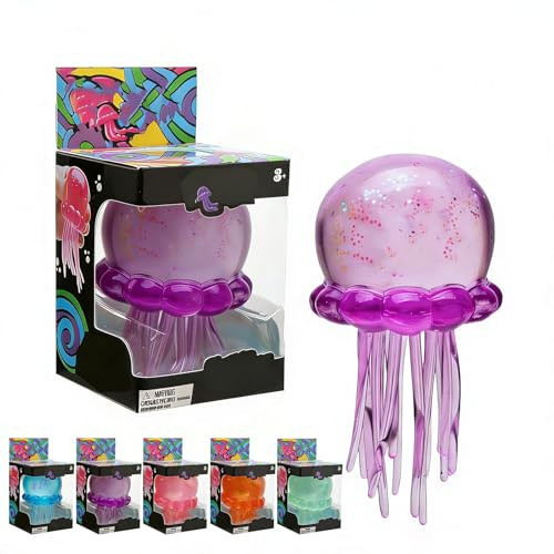 Slow Rise Jellyfish Squishy Toy Drop Malt Sugar Balls Relieve Stress for Aldult, Squishy and Moldable | Amazon (US)