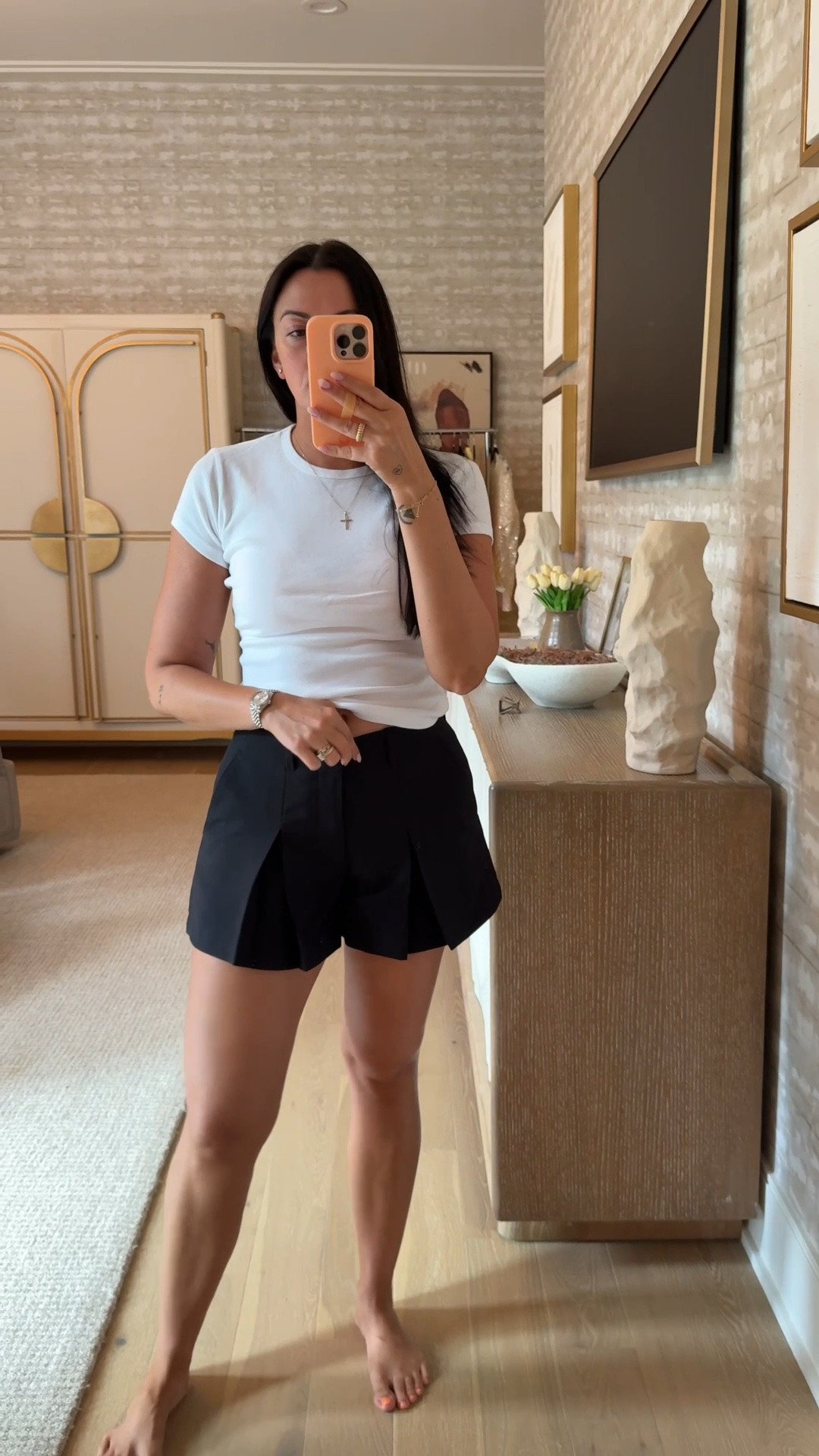 These pleated shorts are ADORABLE. I can’t believe how discounted they are with AFTIA. I’m in a 28, need a 29.

#LTKWorkwear #LTKSaleAlert #LTKootd