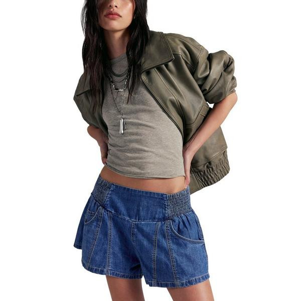Women's Free People We The Free Luna Pull On Jean Shorts XSmall Solie | Scheels Sports