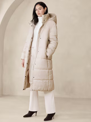 Hooded Puffer Jacket | Banana Republic Factory