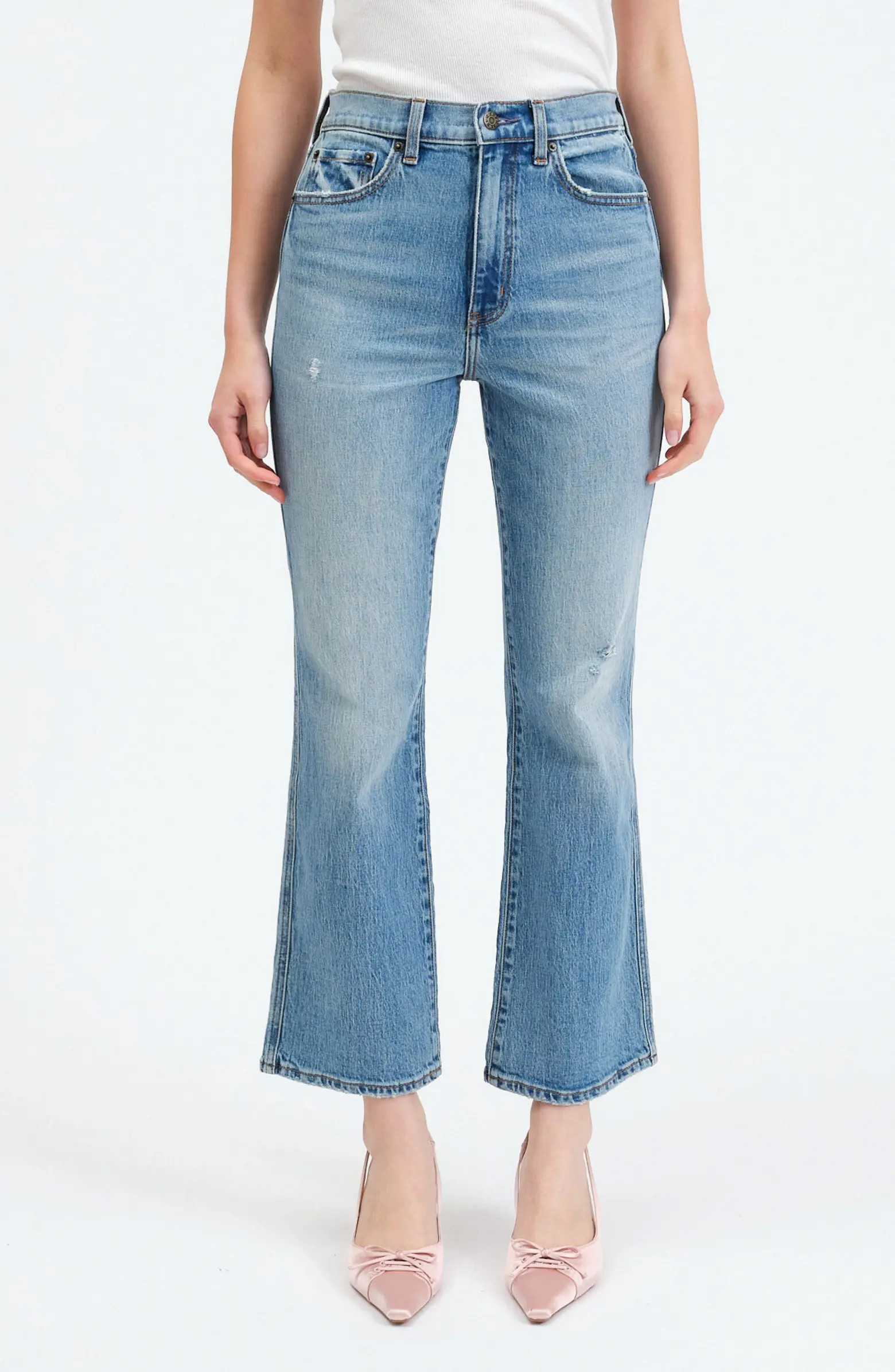 Soho High Waist Ankle Flare Jeans | Nordstrom