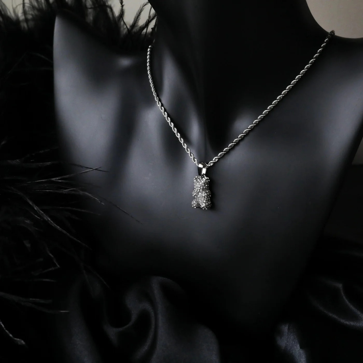 Ahava Bear Necklace - Silver - Ahava J | Ahava Jewels