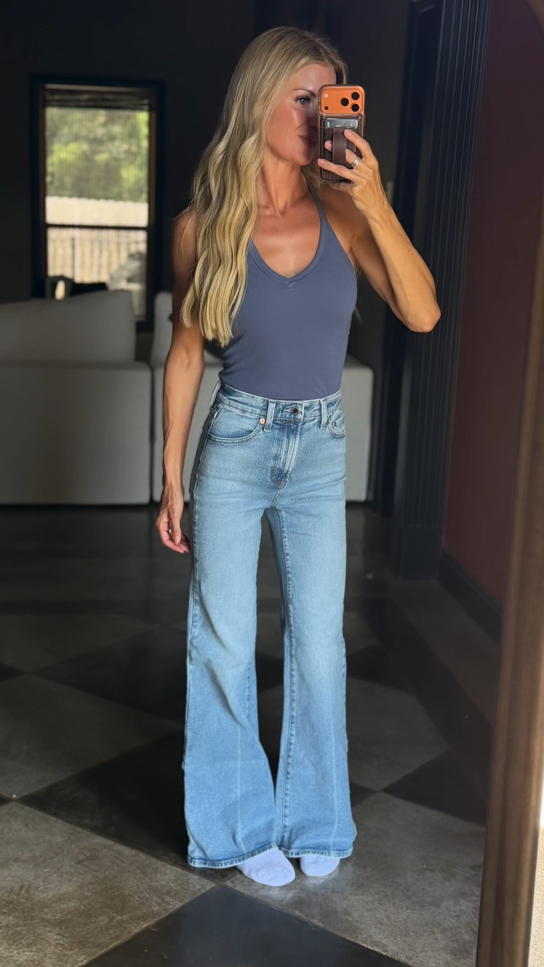 I got the viral @Target  jeans and my legs looked instantly longer 😍

Size 00 • Regular

I am- (5’5/5’6 ish)

#LTKootd #LTKmomlife #LTKgrwm