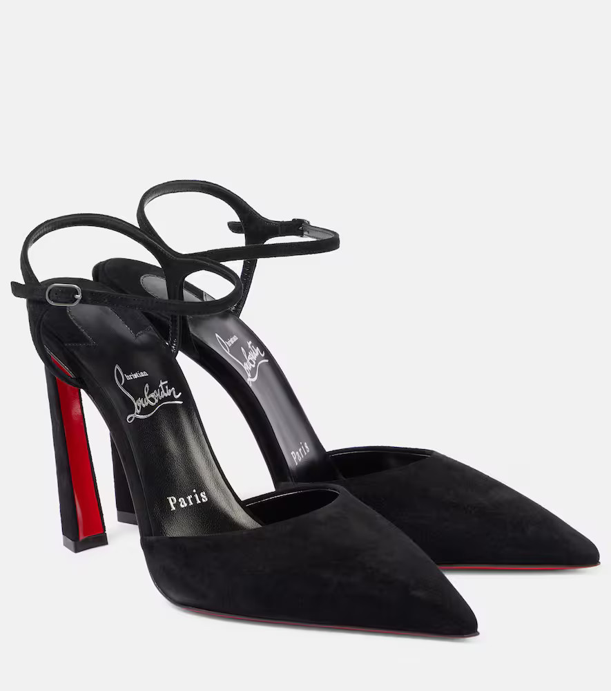 Christian Louboutin Condora Riviera 100 suede slingback pumps | Mytheresa (US/CA)