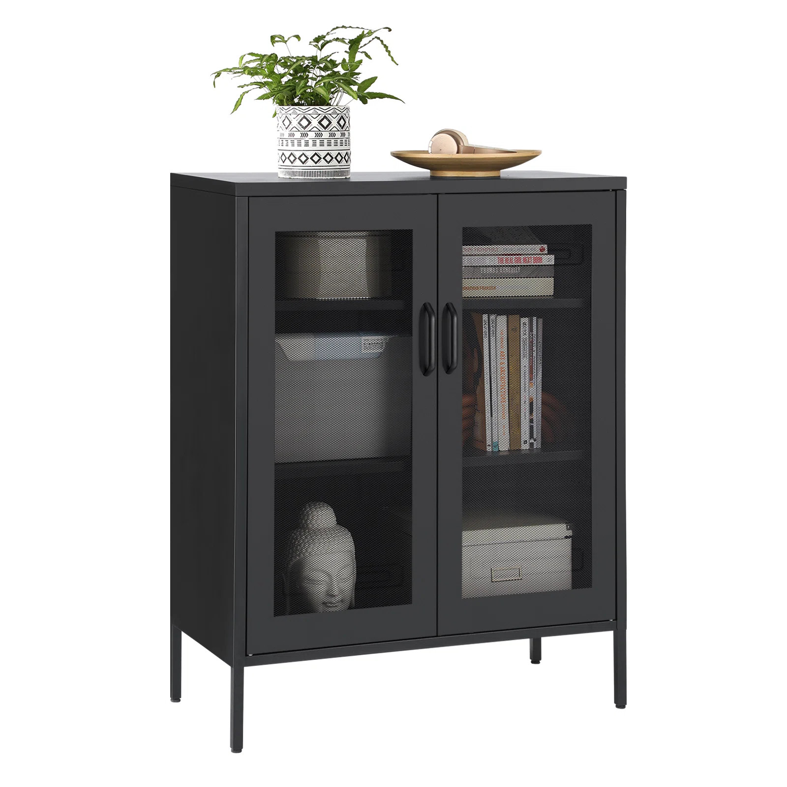 Akper 41.3'' Tall Steel 2 - Door Accent Cabinet | Wayfair North America