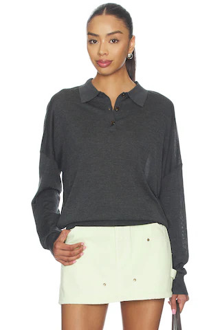 Silk Cashmere Boxy Long Sleeve Polo
                    
                    RENGGLI | Revolve Clothing (Global)