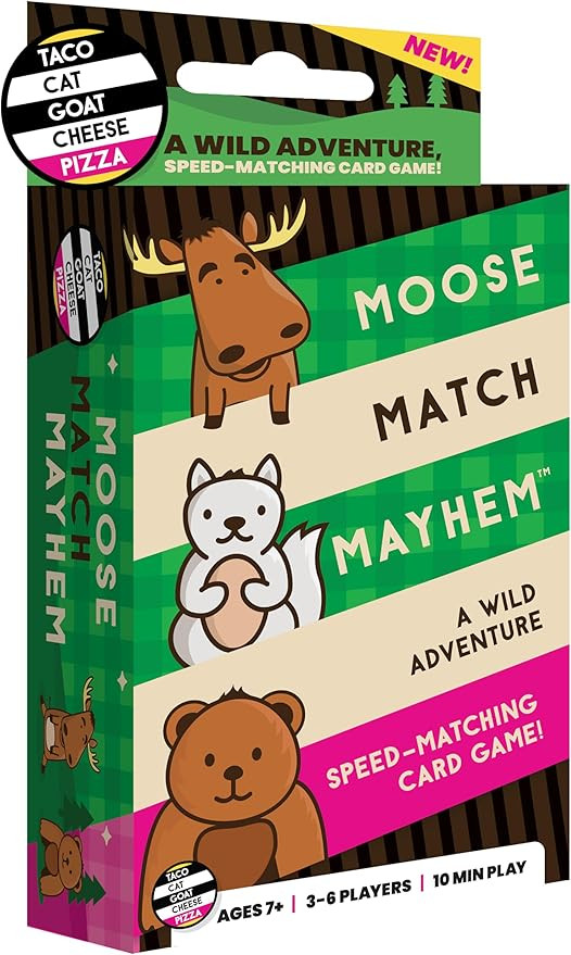 Moose Match Mayhem - by Taco Cat Goat Cheese Pizza – A Wild Adventure, Speed-Matching Card Game... | Amazon (US)