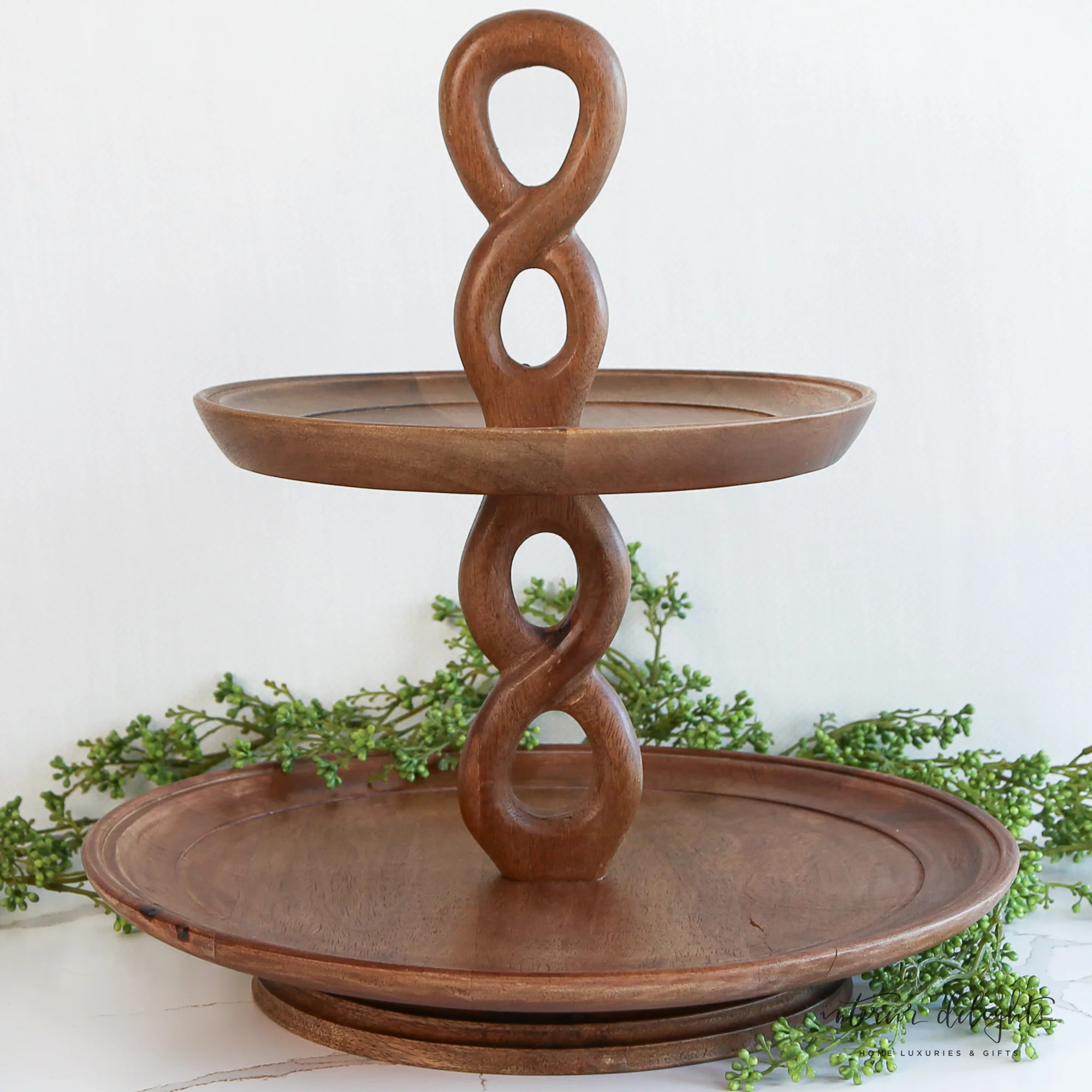 Twisted Handle Tiered Server | Interior Delights