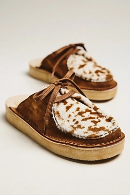 Clarks x Anthropologie Nomad Cow Print Mules | Anthropologie (US)